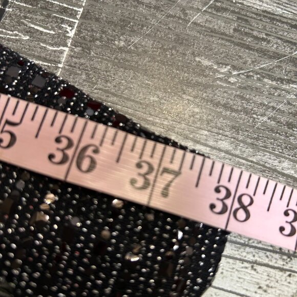 Enfocus Studio Glistening Black Beaded Stretchy Dress Size 8 Party Evening Event - Picture 8 of 8